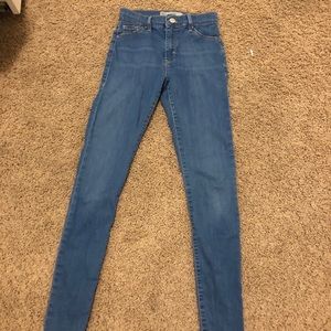Top shop blue jeans